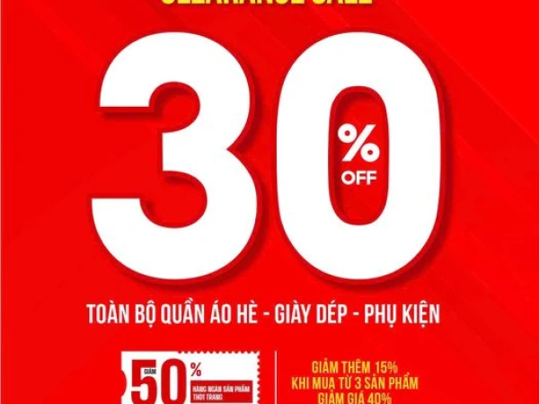 HOT: LI-NING ƯU ĐÃI 30% TOÀN BỘ QUẦN ÁO HÈ & 50% HÀNG NGÀN SẢN PHẨM THỜI TRANG THỂ THAO CHẤT LƯỢNG CAO!