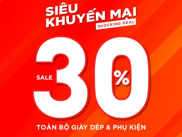 Lining sale sốc 30% toàn bộ giày dép và phụ kiện thể thao chất lượng cao