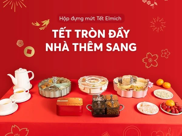 ĐÓN TẾT SANG TRỌNG, GẮN KẾT GIA ĐÌNH VỚI BỘ HỘP MỨT TẾT ELMICH