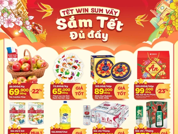 TẾT WIN SUM VẦY, SẮM TẾT ĐỦ ĐẦY CÙNG WINMART