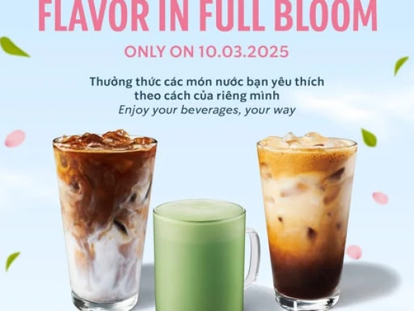 HAPPY MONDAY: THƯỞNG THỨC HƯƠNG VỊ STARBUCKS THEO CÁCH BẠN YÊU​