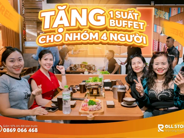 ĐI 4 TÍNH 3 - DEAL MÃI ĐỈNH, TIỆC NƯỚNG MÃI CHILL TẠI NHÀ HÀNG ROLL STORY