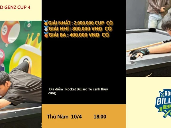 🏆Rocket Genz cup lần 4  Giải 9 ball đơn đấu - Hạng IHG - tại Rocket Billiard Vincom Times City