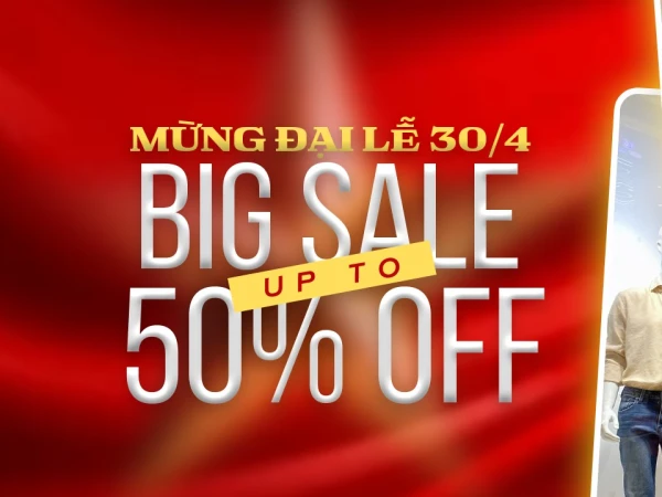 Ninomaxx mừng đại lễ big sale up 50%