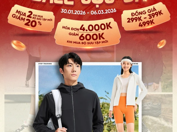 Xtep sale Tết mặc chất, sale cực đã