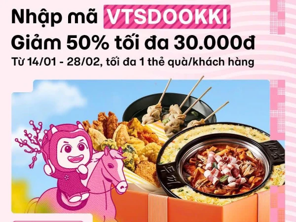 DOOKKI x MOMO – ƯU ĐÃI ĐẦU NĂM CỰC “ĐÃ”