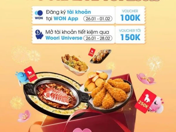 🧧 KHAI XUÂN ĂN DOOKKI x WOORIBANK LÌ XÌ TỚI 250.000 VNĐ