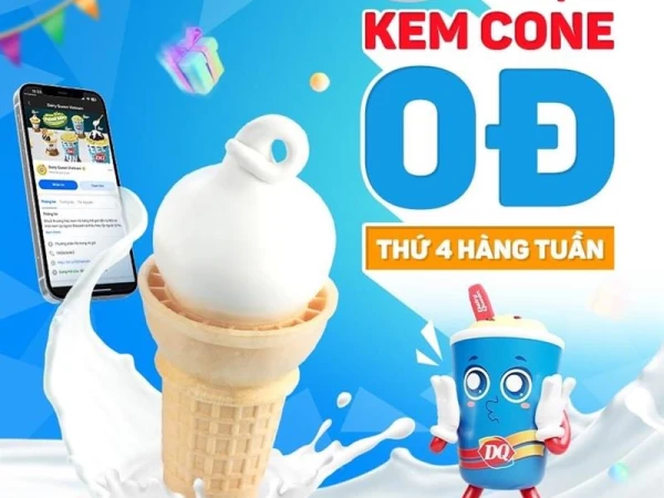 BÍ KÍP NHẬN KEM CONE 0Đ THỨ 4 HÀNG TUẦN