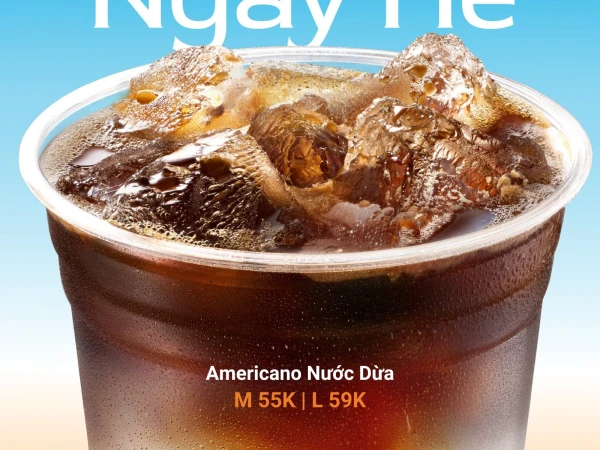 AMERICANO NƯỚC DỪA – TƯƠI TỈNH NGÀY HÈ