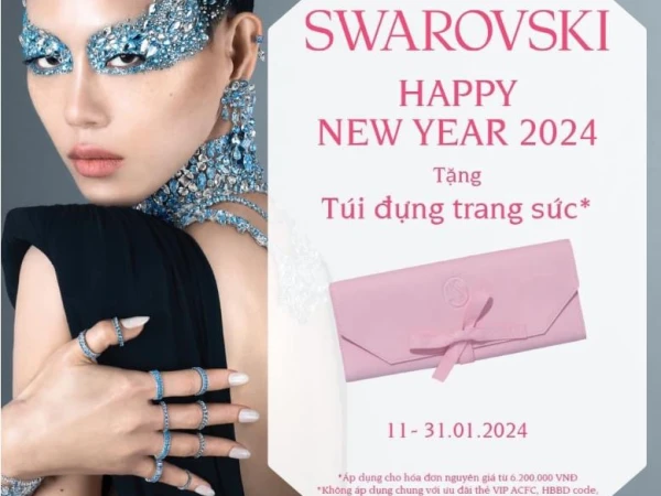 SWAROVSKI | HAPPY NEW YEAR 2024 - TẶNG TÚI ĐỰNG TRANG SỨC