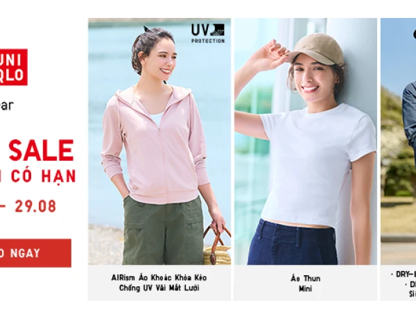 SUMMER SALE - KHUYẾN MÃI CUỐI HÈ BẠN KHÔNG THỂ BỎ LỠ TỪ UNIQLO