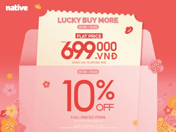 NATIVESHOES | LUCKY BUY MORE – MUA CÀNG NHIỀU, LỘC CÀNG LỚN
