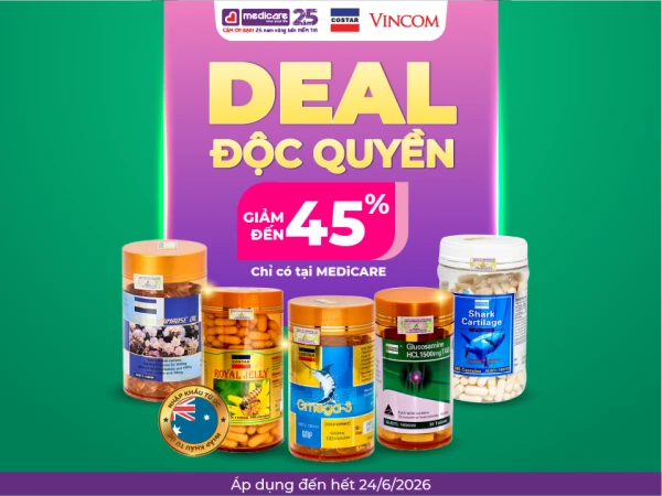 DEAL ĐỘC QUYỀN - CHỈ CÓ TẠI MEDiCARE