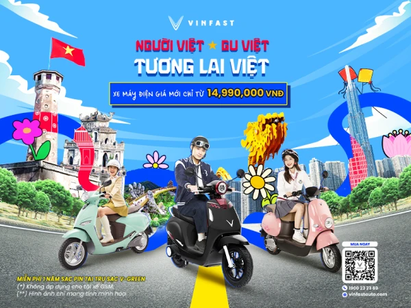 VINFAST XE MÁY ĐIỆN KHỞI ĐỘNG HÀNH TRÌNH 