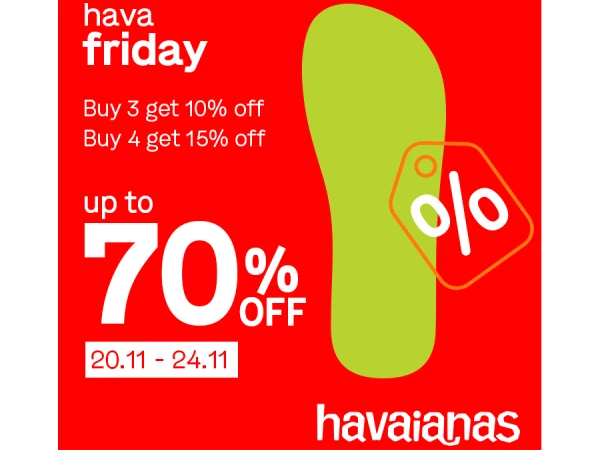 Havaianas CTKM hấp dẫn Black Friday tại VCP Xuân Khánh