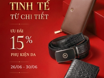 ƯU ĐÃI 15% PHỤ KIỆN DA TỚI TỪ AN PHƯỚC - PIERRE CARDIN