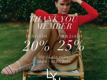 LYN | Mua 1 giảm 20%, Mua 2 giảm 25%