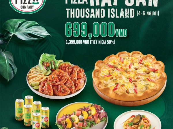The Pizza Company- Pizza gourmet seafood x xốt thousand Island