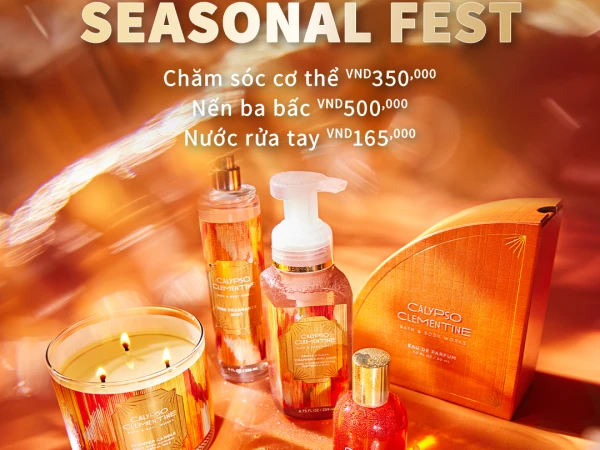 Bath & Body Works có Seasonal Fest giảm giá 50% tại các cửa hàng