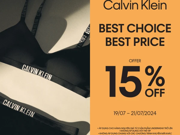 CALVIN KLEIN - BEST CHOICE, BEST PRICE - OFFER 15% OFF