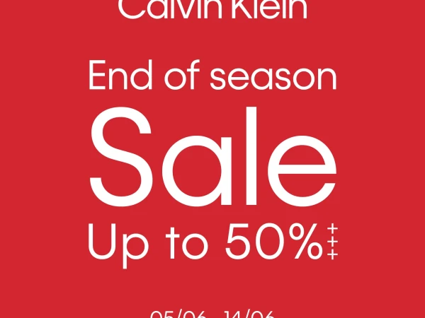 CALVIN KLEIN - END OF SEASON SALE UP TO 50%