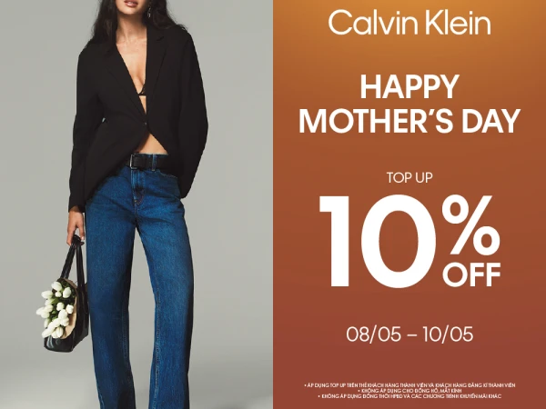Calvin Klein Happy Mother's Day - Top up 10% off