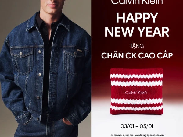 CALVIN KLEIN - HAPPY NEW YEAR - TẶNG CHĂN CK CAO CẤP