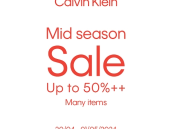 CALVIN KLEIN MID SEASON SALE - UP TO 50%++ tại Vincom Mega Mall Thảo Điền