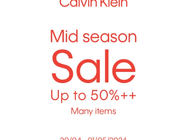 Calvin Klein Ưu đãi giữa mùa lên đến 50%++