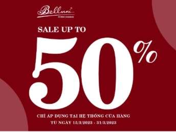 Belluni gửi đến Quý khách hàng chương trình ưu đãi cực lớn tháng 3, giảm giá đến 50% giá bán sản phẩm khi khách hàng ghé trực tiếp cửa hàng Belluni mua sắm✨