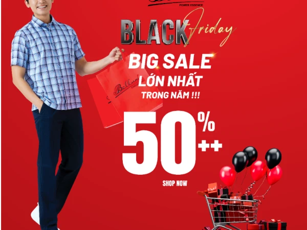 Black Friday bùng nổ tại Belluni: Hàng nghìn sản phẩm giảm giá SỐC lên đến 50%++