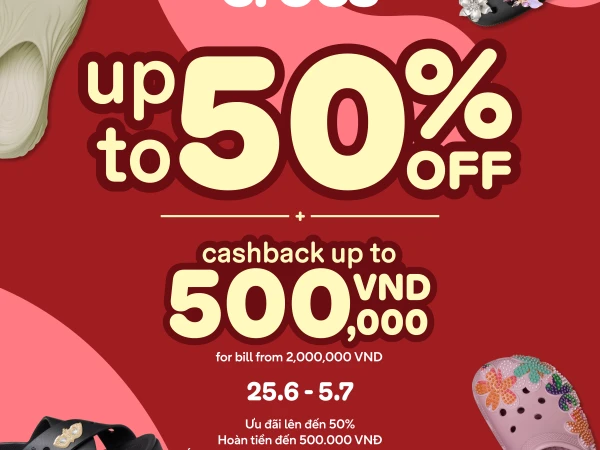 CROCS | Deal Hời Nửa Giá, Hoàn Tiền Cực Đã