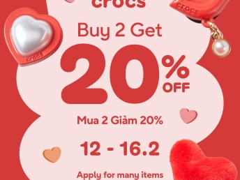 ĐI CHUNG ĐÔI, VỀ CHUNG DEAL VALENTINE CÙNG CROCS ❤️❤️