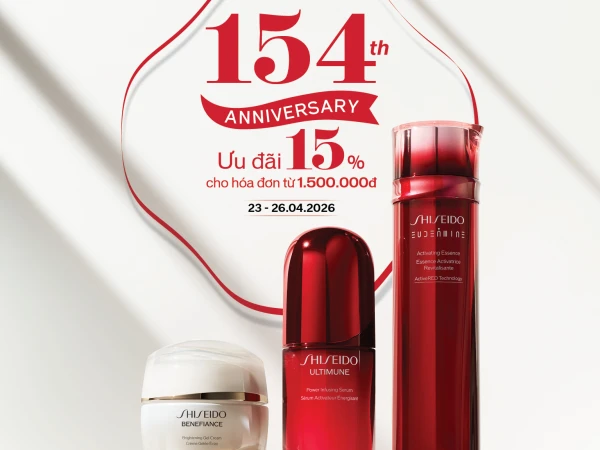  [SHISEIDO] ĐẶC QUYỀN SINH NHẬT: 154 NĂM TỎA SÁNG CÙNG BẠN