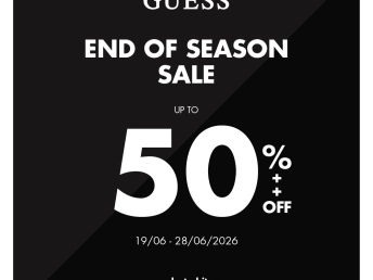 GUESS - END OF SEASON SALE UP TO 50%++ OFF