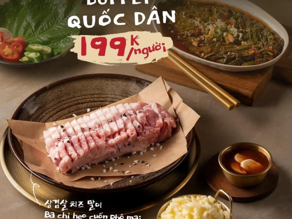 Gogi House- Trình làng buffet mới chỉ 199k/khách