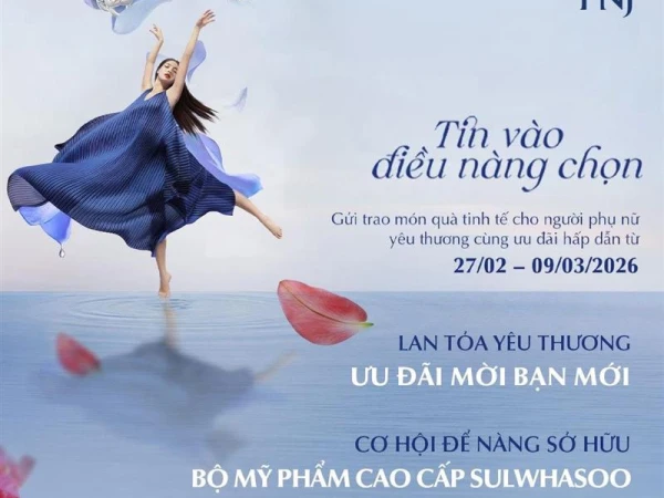 CÙNG PNJ ĐÓN ƯU ĐÃI NGẬP TRÀN CHÀO 8/3 TIN VÀO ĐIỀU NÀNG CHỌN