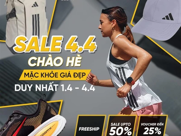 [TIKTOK SHOP x MAXXSPORT] SALE 4.4 – CHÀO HÈ, MẶC KHỎE – GIÁ ĐẸP