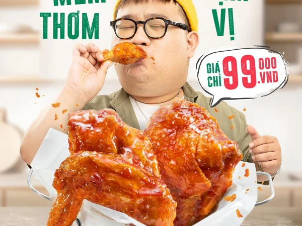 Pizza- 2 miếng gà xốt hàn chỉ 99.000vnđ