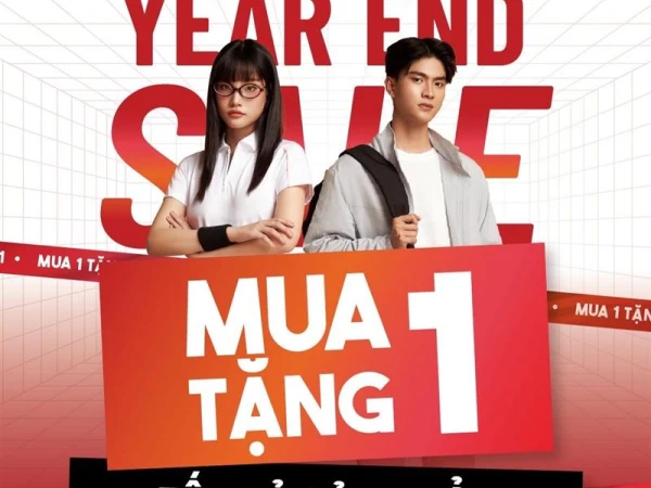 Year End Sale: Mua 1 tặng 1 tất cả sản phẩm