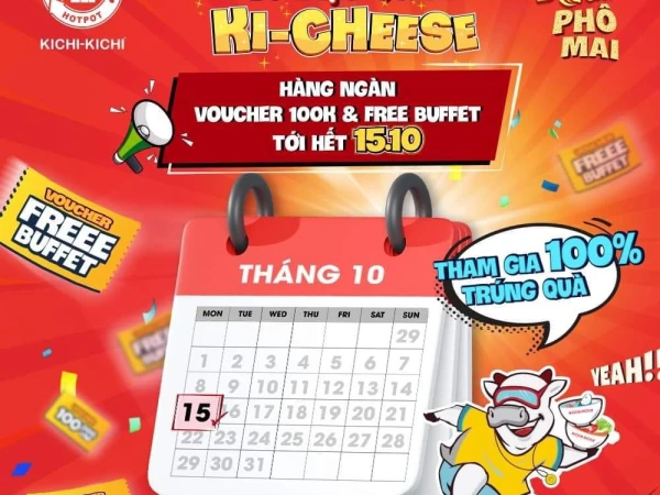 Kichi Kichi- tặng voucher trị giá 100k