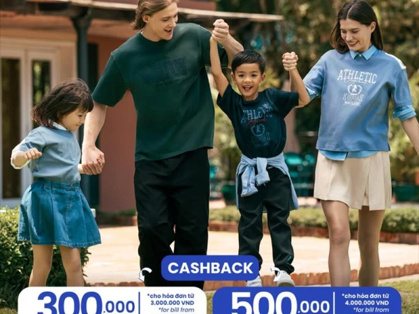 Giordano hoàn tiền cho hóa đơn từ 3.000.000vnđ