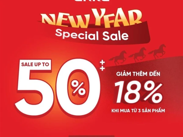 ERKE GIẢM THÊM ĐẾN 18% KHI MUA TỪ 3 SẢN PHẨM