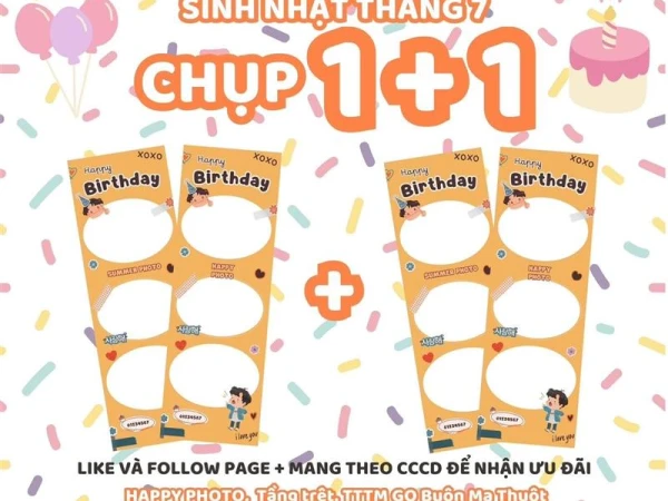Happy Photo- Sinh nhật tháng 07, deal hết sảy