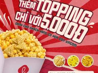 LOTTE CINEMA_thêm topping bắp siêu ngon chỉ với 5.000 VNĐ