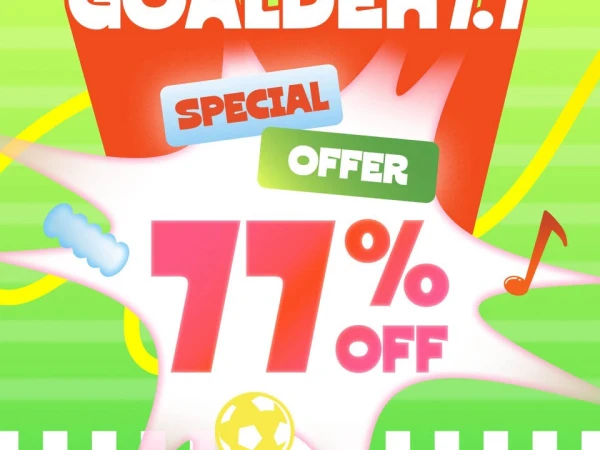 💥GOALDEN 77% | SPECIAL OFFER 77% OFF