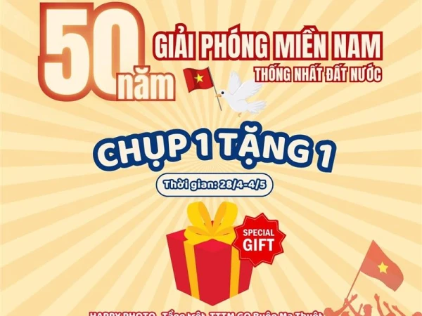 Happy Photo- Qùa tặng lễ giá chỉ 50k/lượt/2 tấm