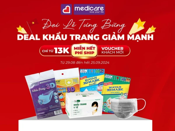 ĐẠI LỄ TƯNG BỪNG - DEAL KHẨU TRANG GIẢM MẠNH