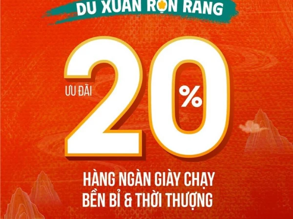 GIẢM NGAY 20% - HÀNG NGÀN GIÀY CHẠY BỀN BỈ & THỜI THƯỢNG ĐANG ĐỢI BẠN TẠI LI-NING!