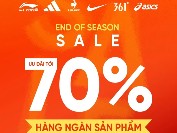 END OF SEASON SALE - BÙNG ƯU ĐÃI CUỐI MÙA LÊN TỚI 70% CHỈ CÓ TẠI MAXXSPORT